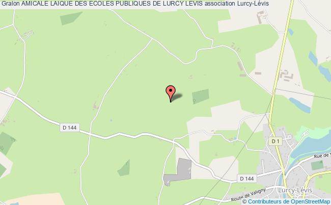 plan association Amicale Laique Des Ecoles Publiques De Lurcy Levis Lurcy-Lévis