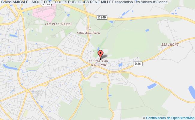 plan association Amicale Laique Des Ecoles Publiques Rene Millet Les Sables-d'Olonne