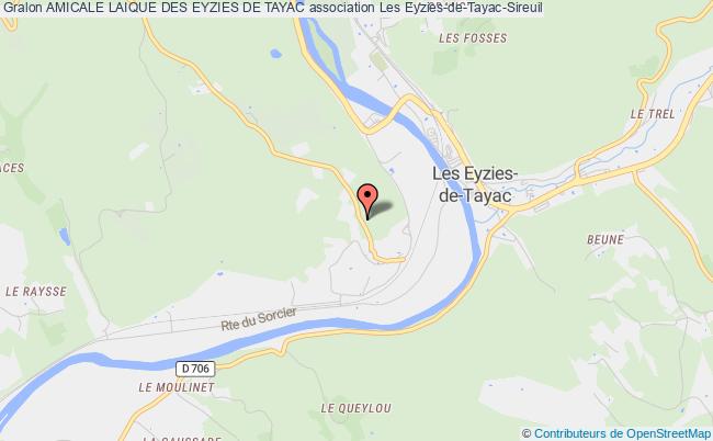 plan association Amicale Laique Des Eyzies De Tayac Les Eyzies-de-Tayac-Sireuil
