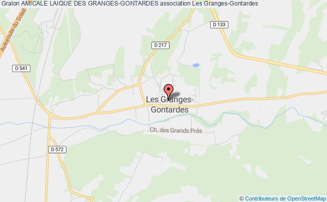plan association Amicale Laique Des Granges-gontardes Les Granges-Gontardes
