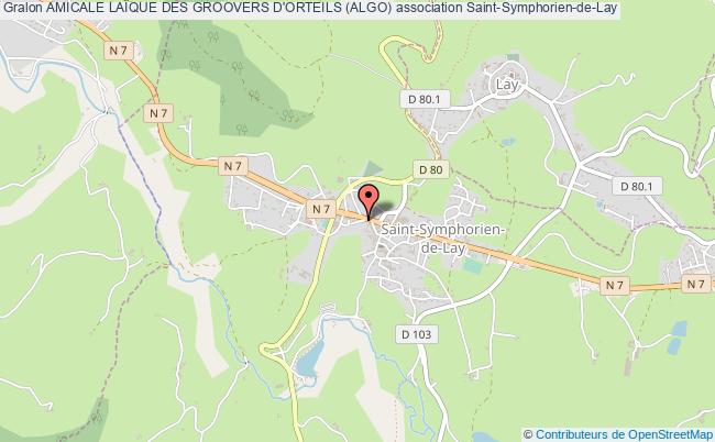 plan association Amicale LaÏque Des Groovers D'orteils (algo) Saint-Symphorien-de-Lay