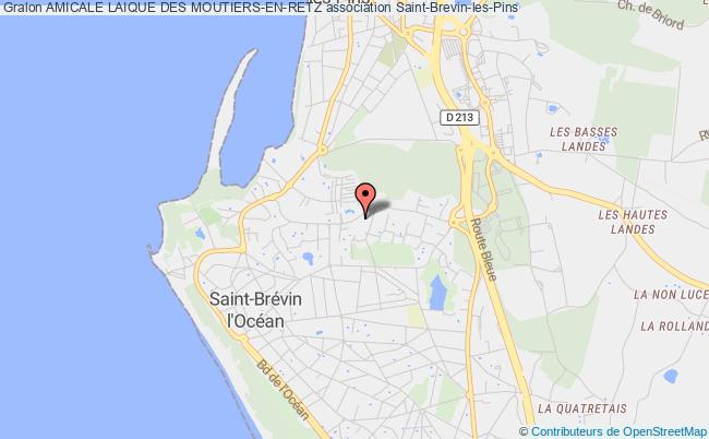 plan association Amicale Laique Des Moutiers-en-retz Saint-Brevin-les-Pins