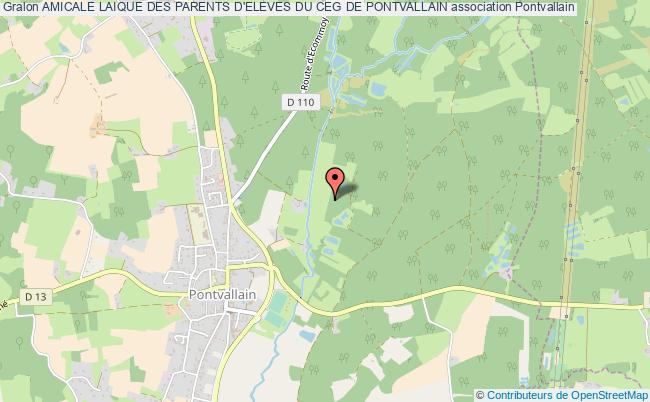 plan association Amicale Laique Des Parents D'eleves Du Ceg De Pontvallain Pontvallain