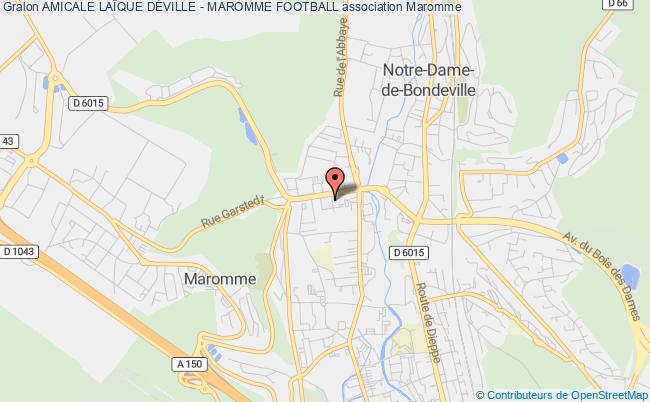 plan association Amicale LaÏque DÉville - Maromme Football Maromme