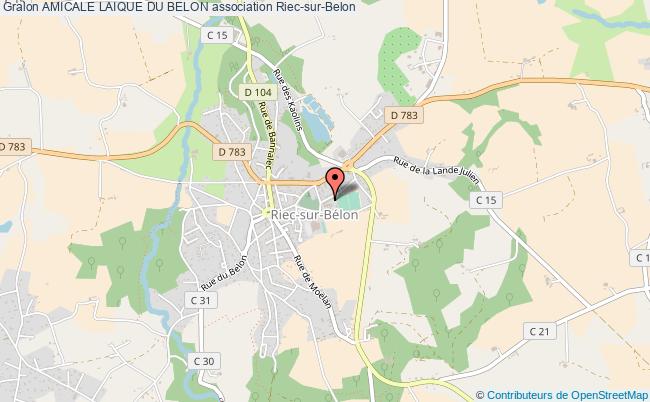 plan association Amicale Laique Du Belon Riec-sur-Belon