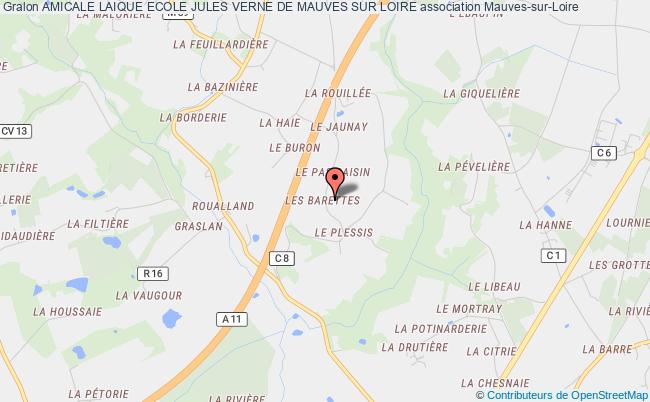 plan association Amicale Laique Ecole Jules Verne De Mauves Sur Loire Mauves-sur-Loire