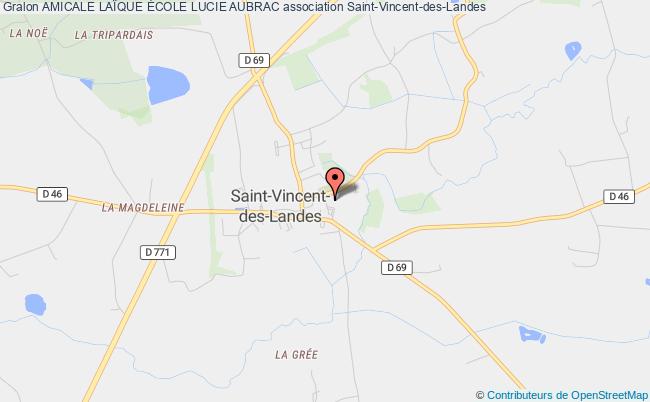 plan association Amicale LaÏque École Lucie Aubrac Saint-Vincent-des-Landes