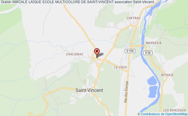 plan association Amicale LaÏque Ecole Multicolore De Saint-vincent Saint-Vincent