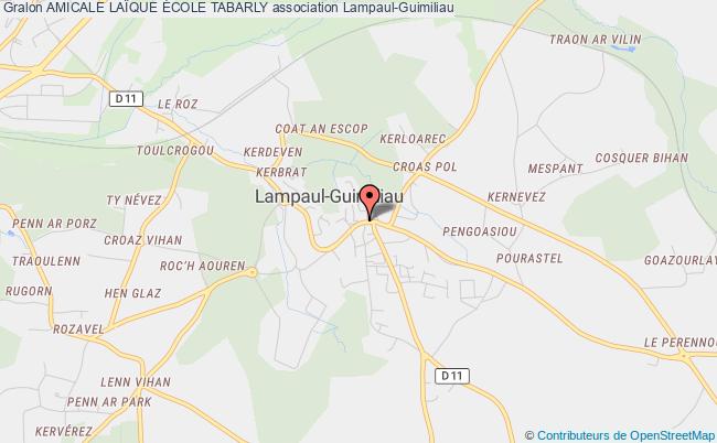 plan association Amicale LaÏque École Tabarly Lampaul-Guimiliau