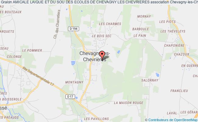 plan association Amicale Laique Et Du Sou Des Ecoles De Chevagny Les Chevrieres Chevagny-les-Chevrières