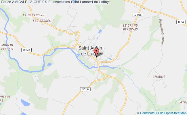 plan association Amicale Laique F.s.e. Saint-Aubin-de-Luigné