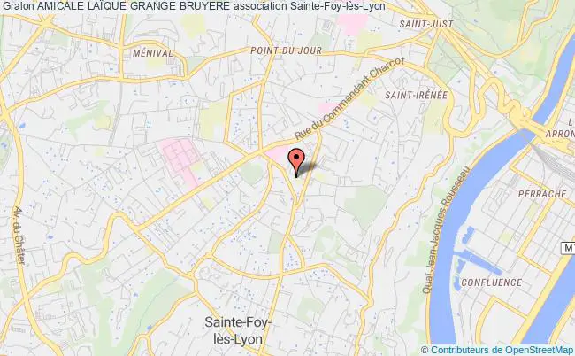 plan association Amicale LaÏque Grange Bruyere Sainte-Foy-lès-Lyon