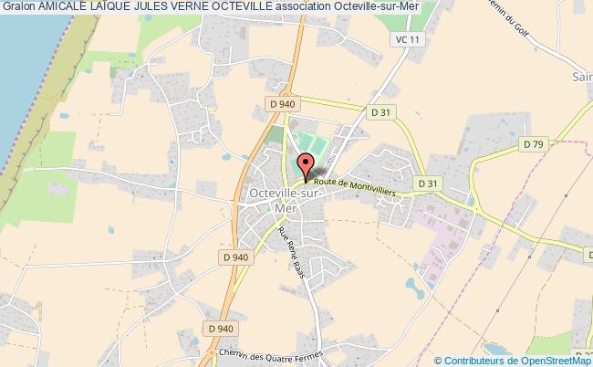 plan association Amicale LaÏque Jules Verne Octeville Octeville-sur-Mer