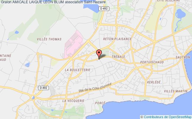 plan association Amicale Laique Leon Blum Saint-Nazaire