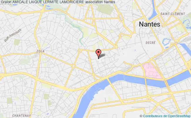 plan association Amicale Laique Lermite Lamoriciere Nantes