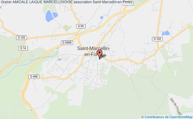 plan association Amicale Laique Marcellinoise Saint-Marcellin-en-Forez