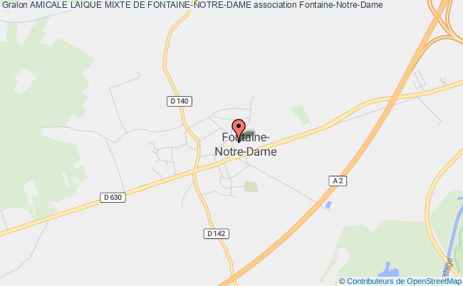 plan association Amicale Laique Mixte De Fontaine-notre-dame Fontaine-Notre-Dame