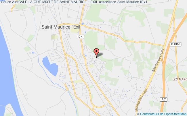 plan association Amicale Laique Mixte De Saint Maurice L'exil Saint-Maurice-l'Exil