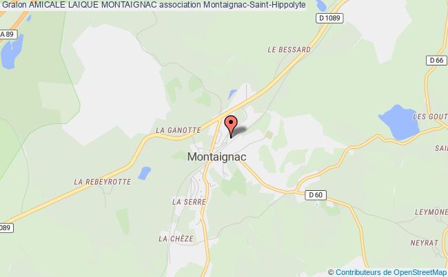 plan association Amicale Laique Montaignac Montaignac-Saint-Hippolyte
