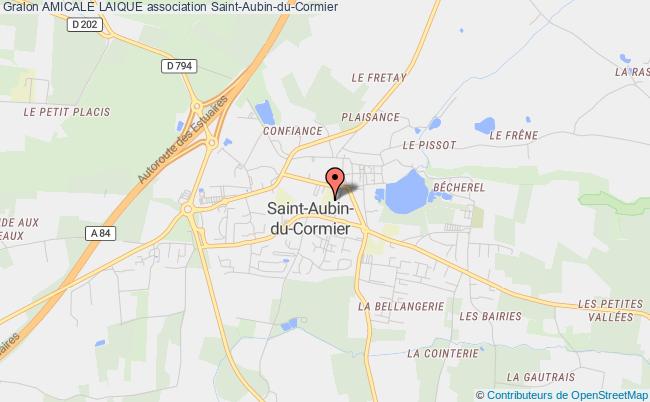 plan association Amicale Laique Saint-Aubin-du-Cormier