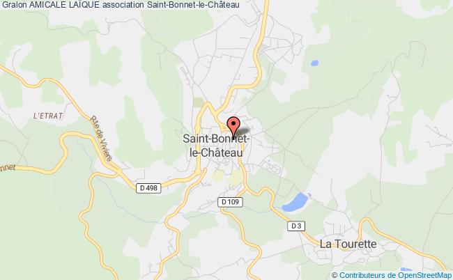 plan association Amicale LaÏque Saint-Bonnet-le-Château
