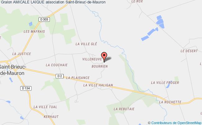 plan association Amicale Laique Saint-Brieuc-de-Mauron