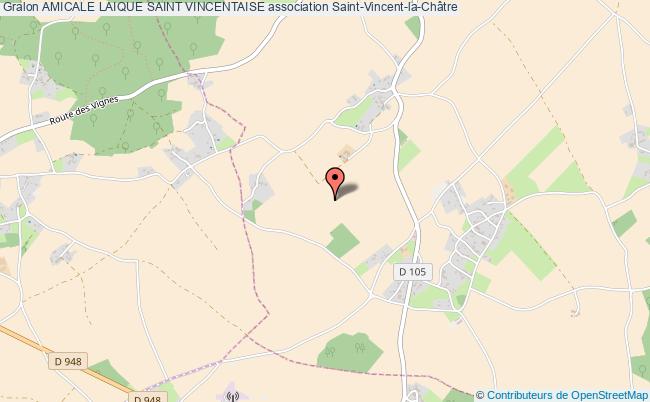 plan association Amicale Laique Saint Vincentaise Saint-Vincent-la-Châtre
