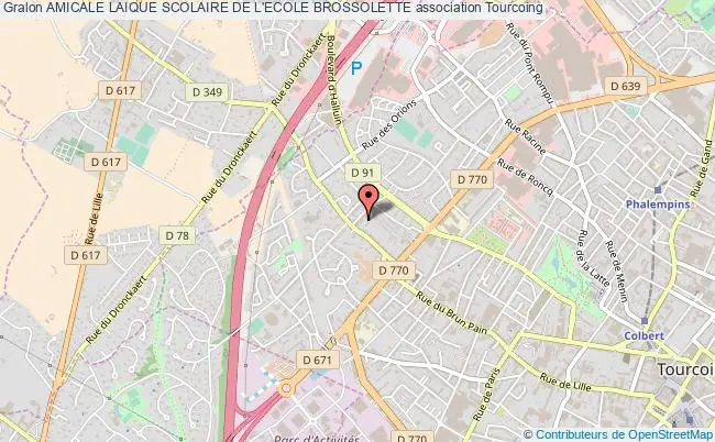 plan association Amicale Laique Scolaire De L'ecole Brossolette Tourcoing