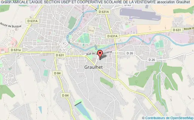 plan association Amicale Laique Section Usep Et Cooperative Scolaire De La Ventenaye Graulhet