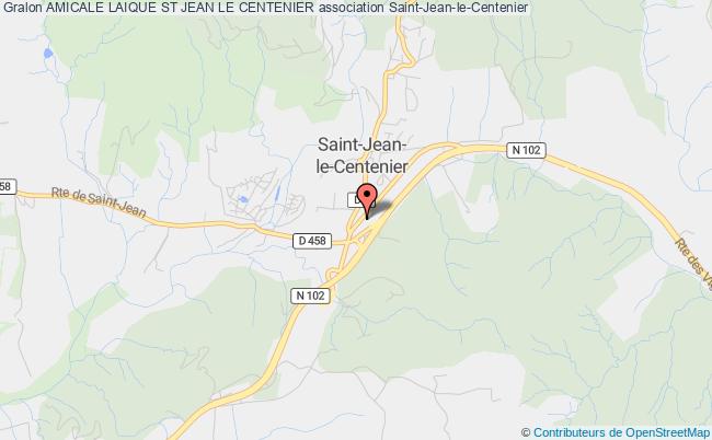 plan association Amicale Laique St Jean Le Centenier Saint-Jean-le-Centenier