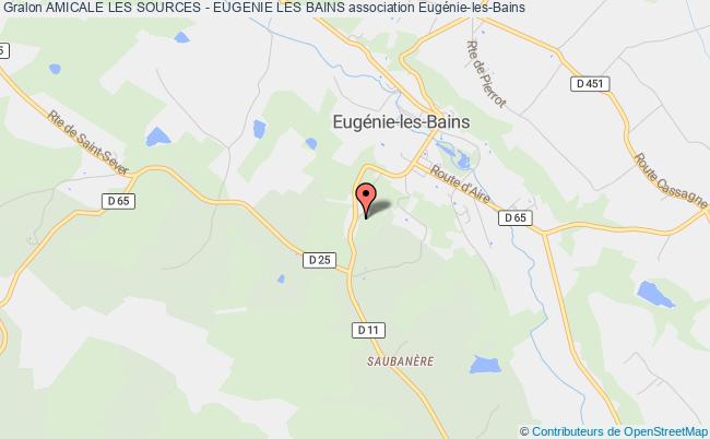 plan association Amicale Les Sources - Eugenie Les Bains Eugénie-les-Bains