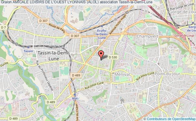 plan association Amicale Loisirs De L'ouest Lyonnais (alol) Tassin-la-Demi-Lune
