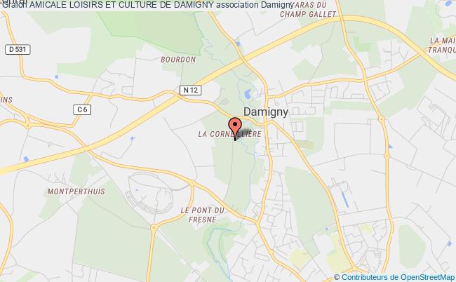 plan association Amicale Loisirs Et Culture De Damigny Damigny