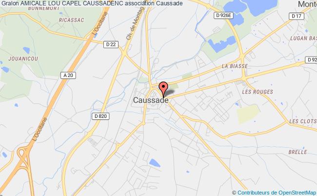 plan association Amicale Lou Capel Caussadenc Caussade