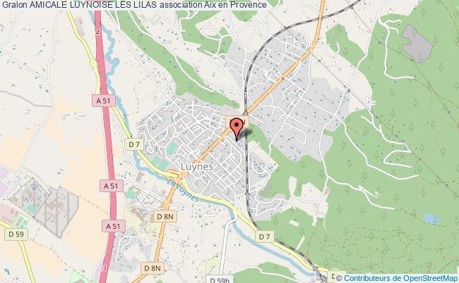 plan association Amicale Luynoise Les Lilas Aix-en-Provence