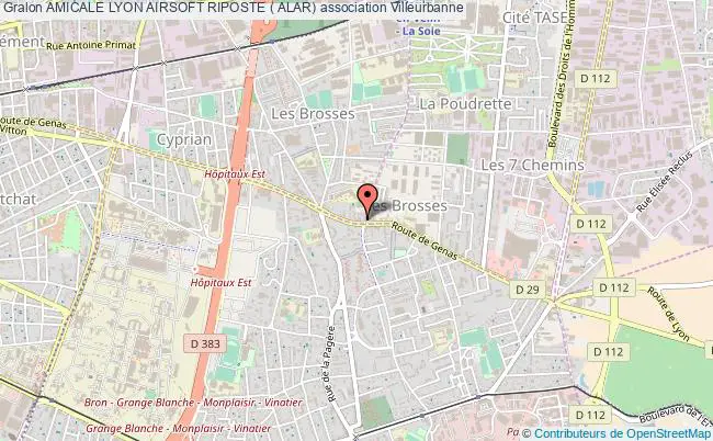 plan association Amicale Lyon Airsoft Riposte ( Alar) Villeurbanne