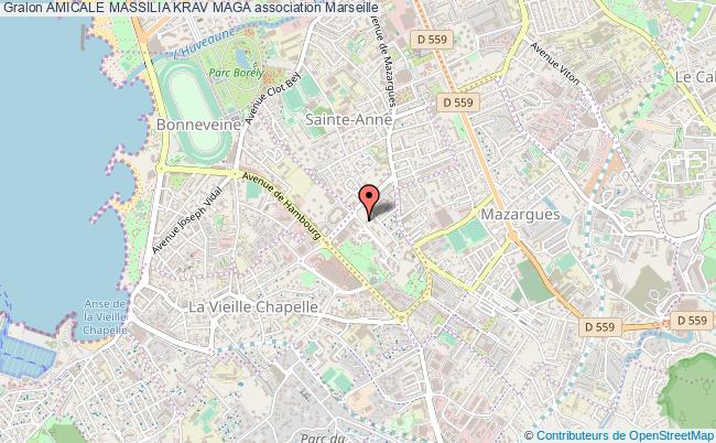 plan association Amicale Massilia Krav Maga Marseille