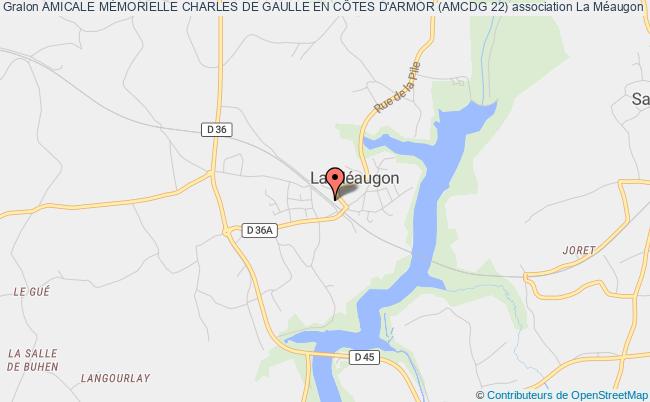 plan association Amicale MÉmorielle Charles De Gaulle En CÔtes D'armor (amcdg 22) La    Méaugon