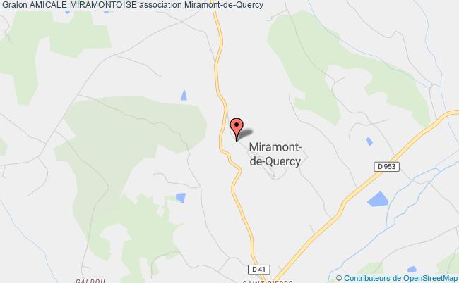 plan association Amicale Miramontoise Miramont-de-Quercy