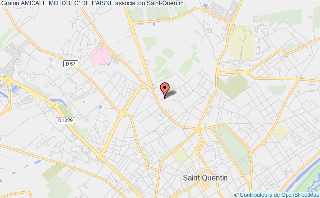 plan association Amicale Motobec' De L'aisne Saint-Quentin