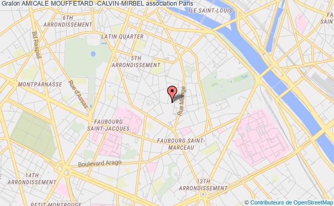 plan association Amicale Mouffetard -calvin-mirbel Paris