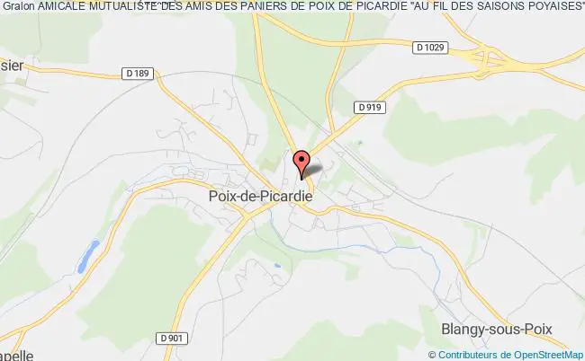 plan association Amicale Mutualiste Des Amis Des Paniers De Poix De Picardie "au Fil Des Saisons Poyaises" Poix-de-Picardie