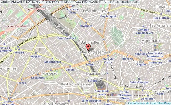plan association Amicale Nationale Des Porte Drapeaux Francais Et Allies Paris