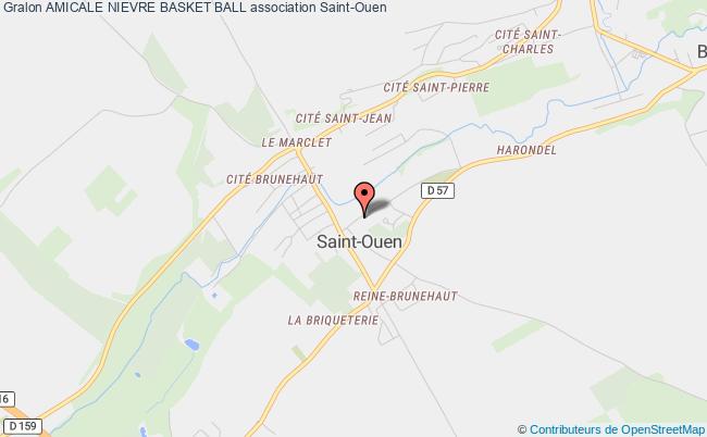 plan association Amicale Nievre Basket Ball Saint-Ouen