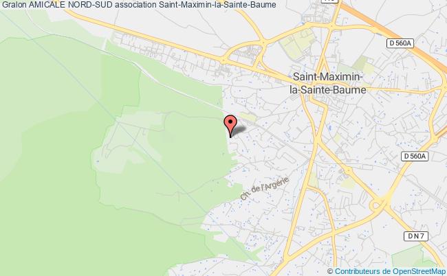 plan association Amicale Nord-sud Saint-Maximin-la-Sainte-Baume