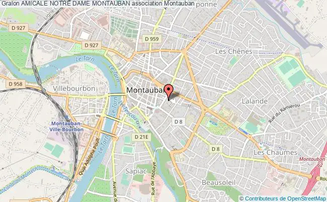 plan association Amicale Notre Dame Montauban Montauban