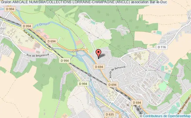 plan association Amicale Numisma'collections Lorraine-champagne (anclc) Bar-le-Duc