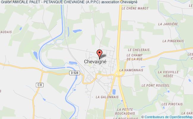 plan association Amicale Palet - Petanque Chevaigne (a.p.p.c) Chevaigné