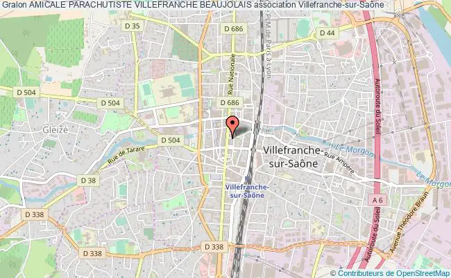 plan association Amicale Parachutiste Villefranche Beaujolais Villefranche-sur-Saône