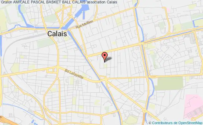 plan association Amicale Pascal Basket Ball Calais Calais